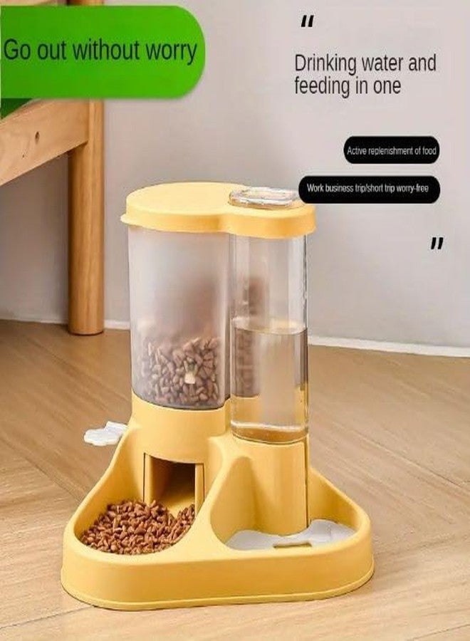 MUGATH 2-in-1 Automatic Pet Feeder & Water Dispenser, Durable Plastic, Ideal for Cats and Dogs, Cat Feeder, Dog Feeder, Detachable Water Dispenser, Automatic Pet Feeder - Image 2